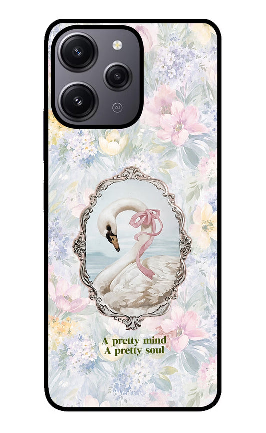 Pretty Mind Pretty Soul Redmi 12 4G Glass Case