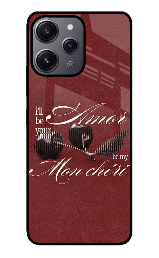 Velvet Cherry Redmi 12 4G Glass Case