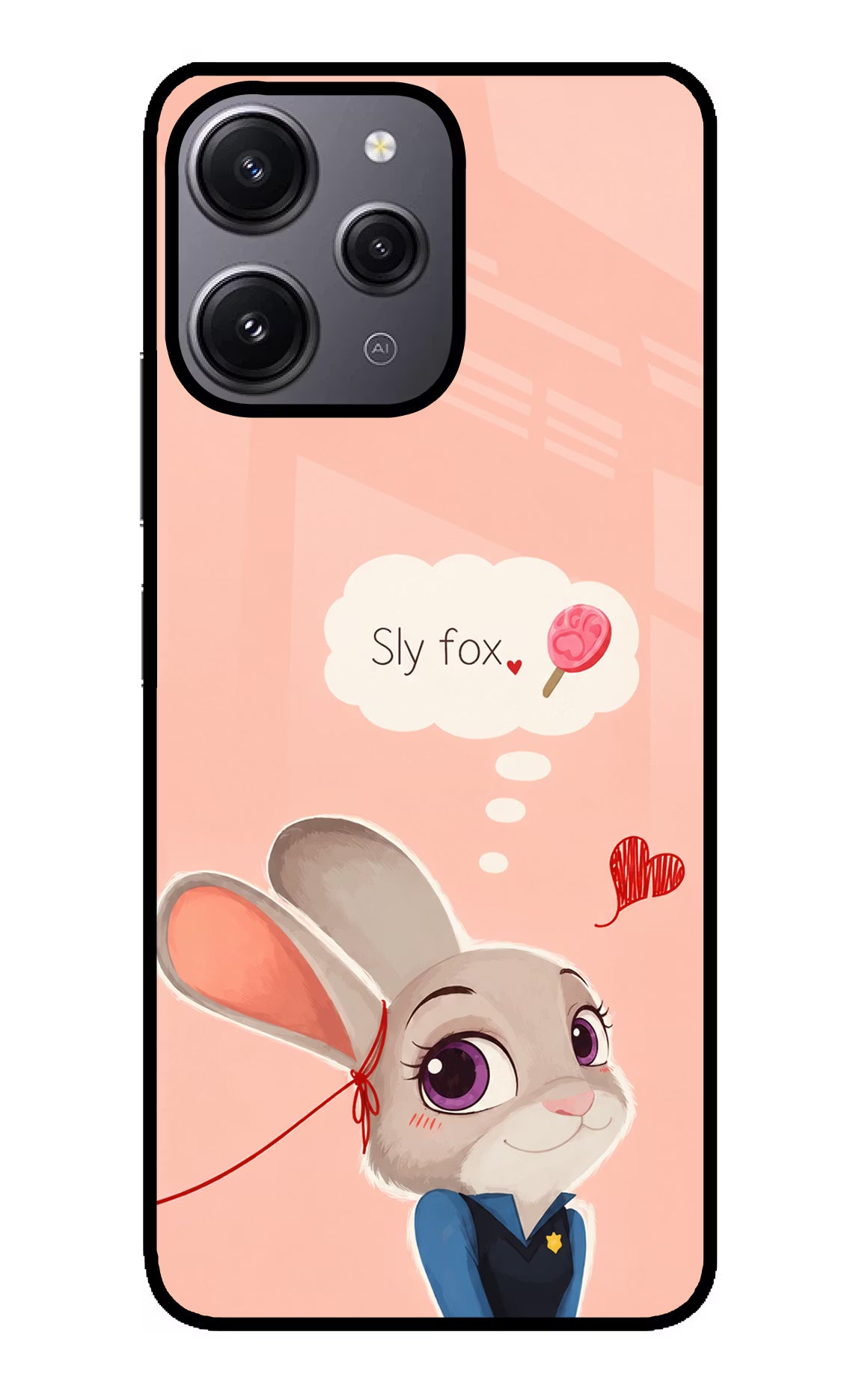 Judy Charm Redmi 12 4G Glass Case