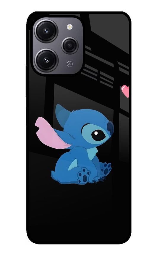 Stitch Crush Redmi 12 4G Glass Case
