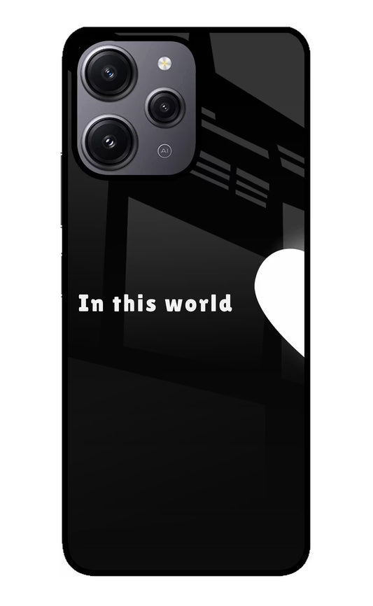 This World Redmi 12 4G Glass Case