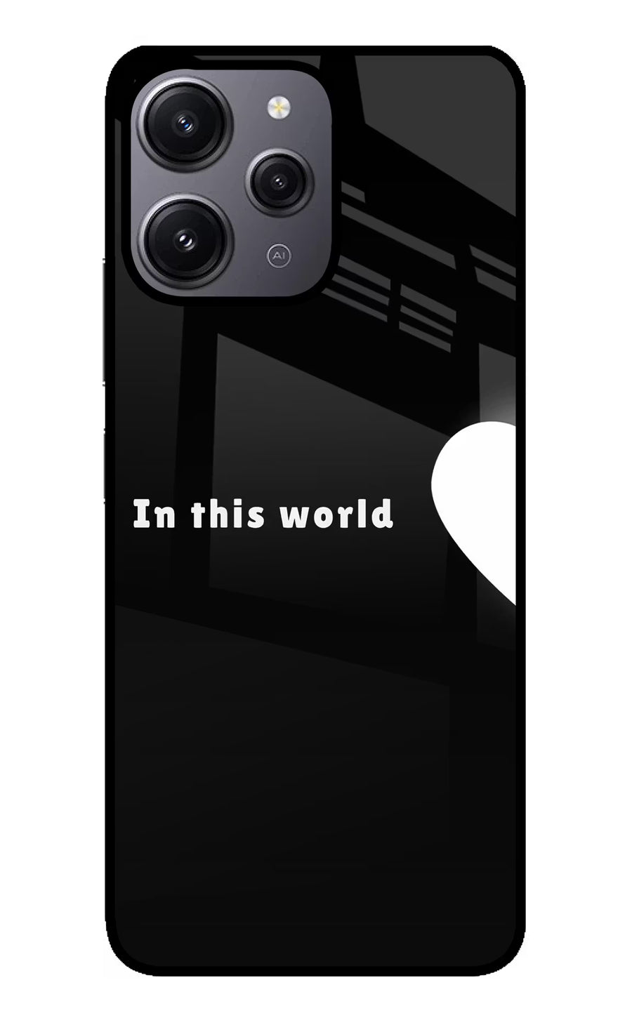 This World Redmi 12 4G Back Cover, Glass case