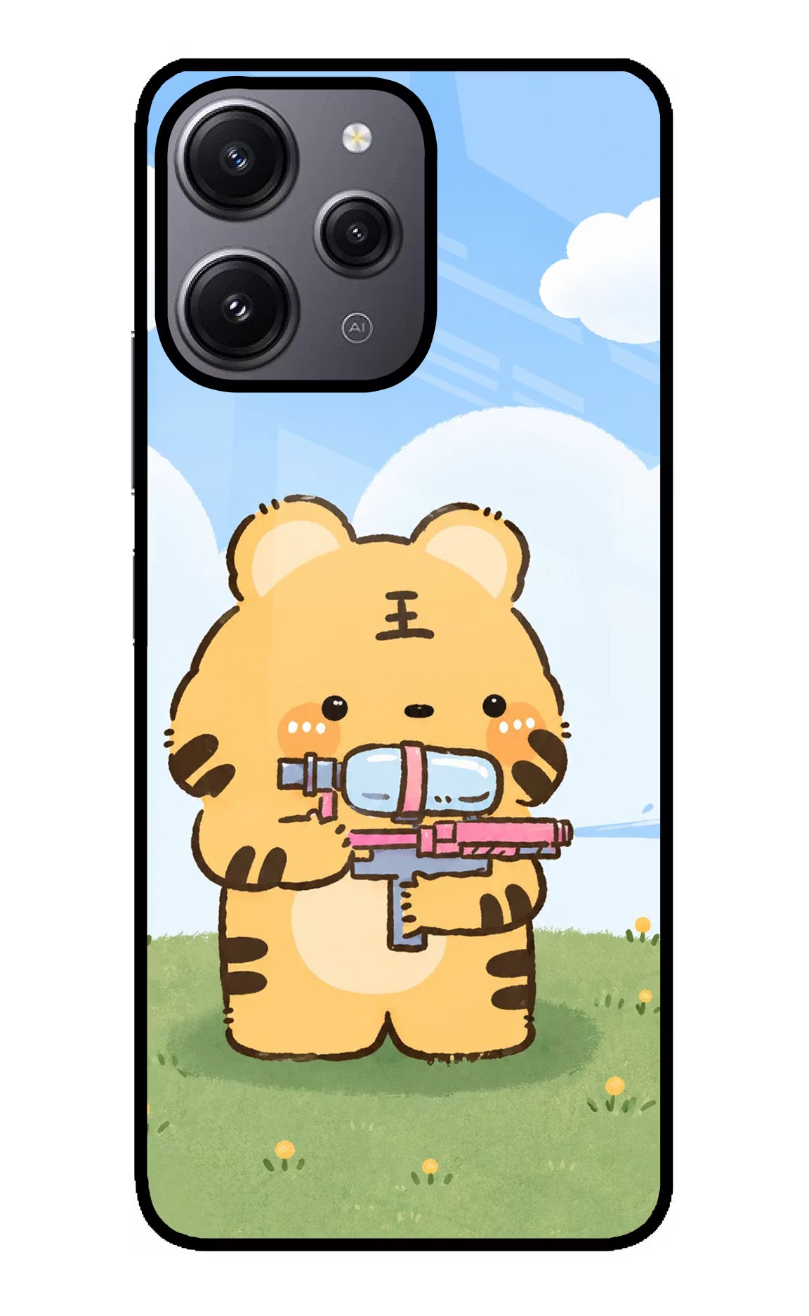 Tiger Treat Redmi 12 4G Glass Case
