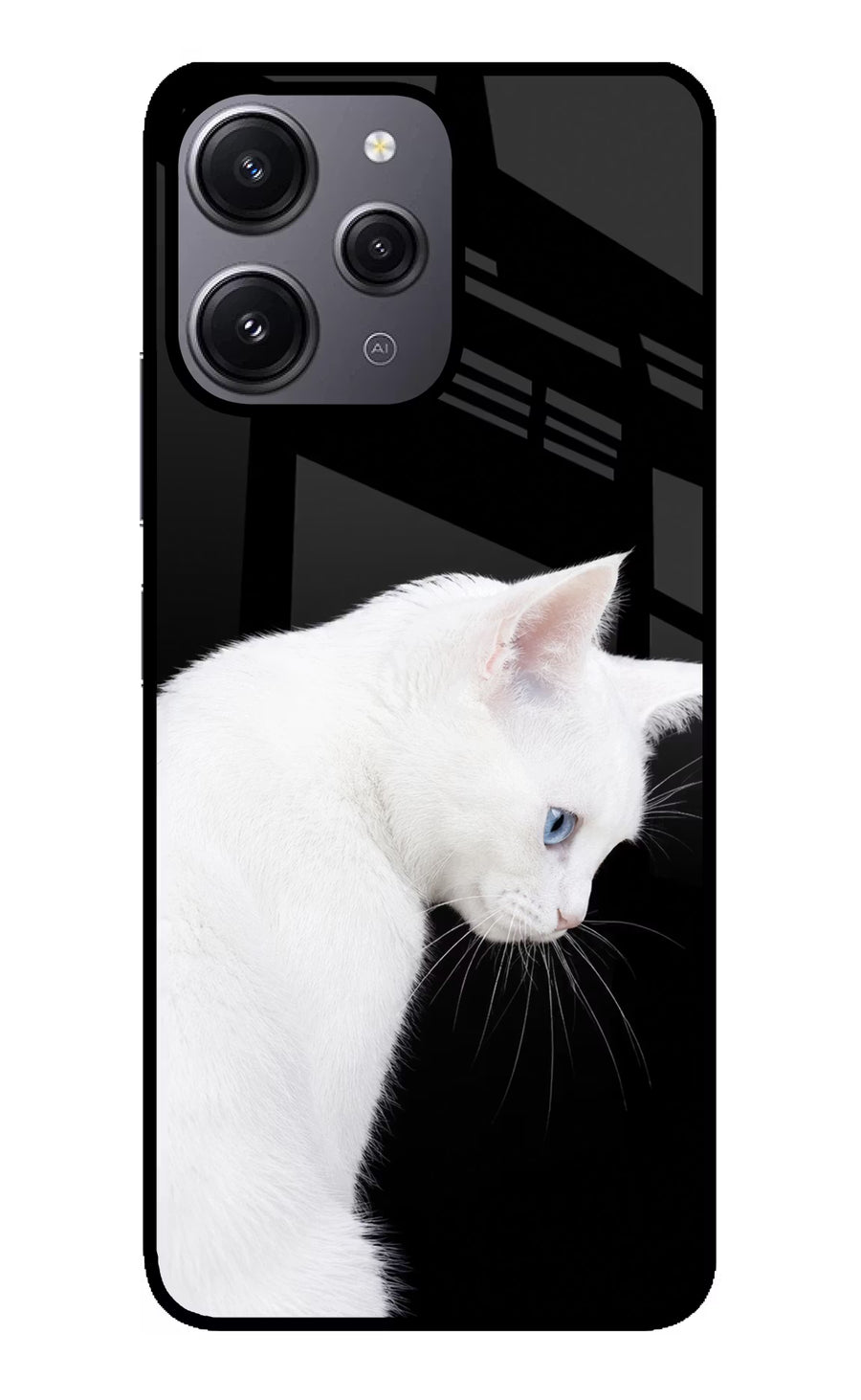 Snow Gaze Redmi 12 4G Back Cover, Glass case
