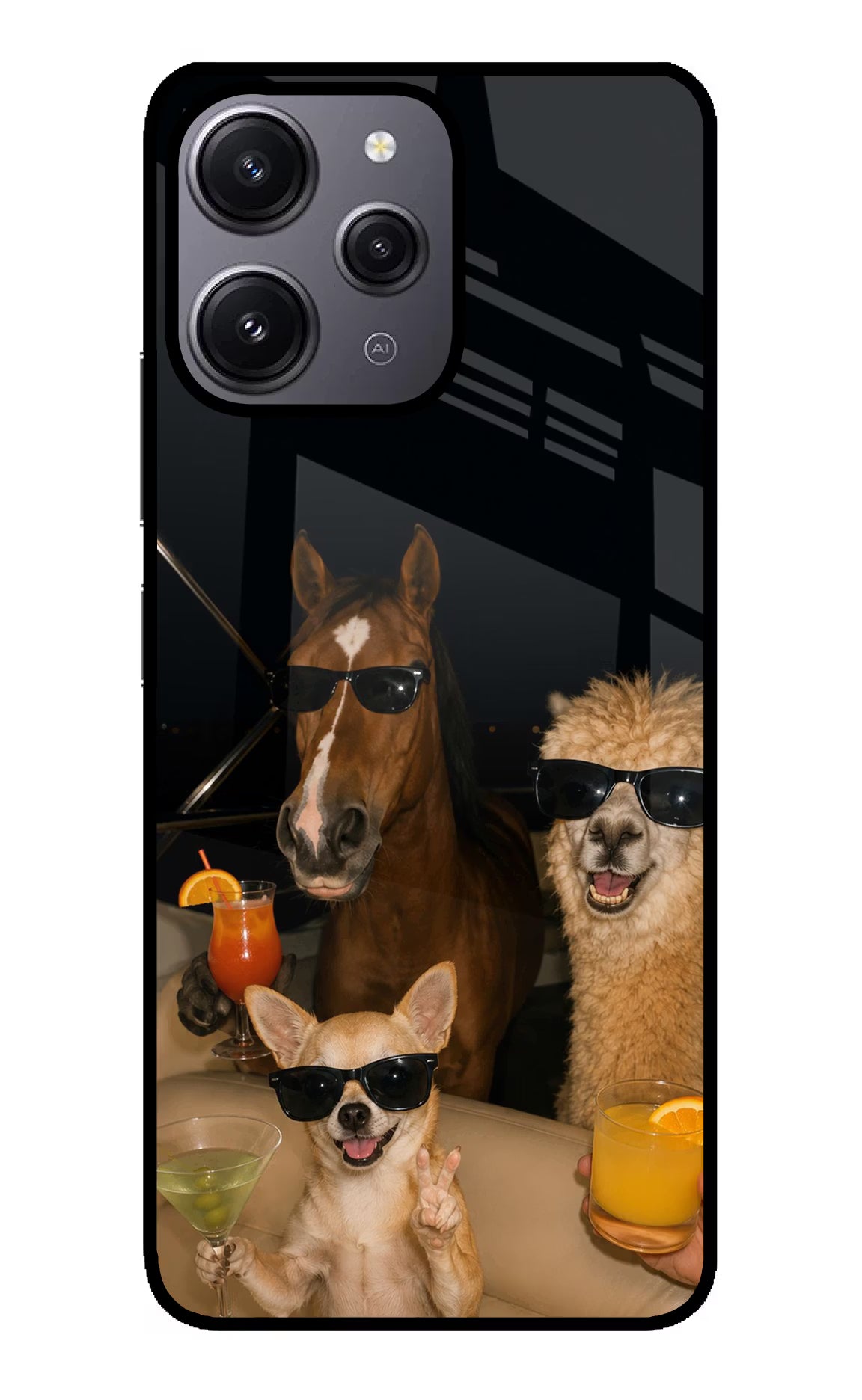 Party Squad Redmi 12 4G Glass Case