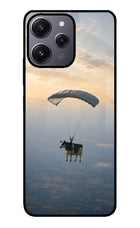 Skydiving Cow Redmi 12 4G Glass Case