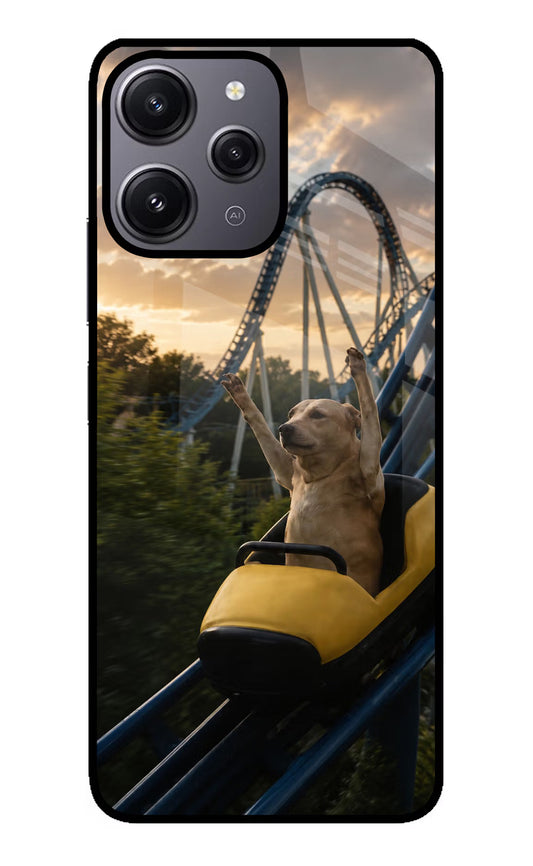 Rollercoaster Dog Redmi 12 4G Glass Case
