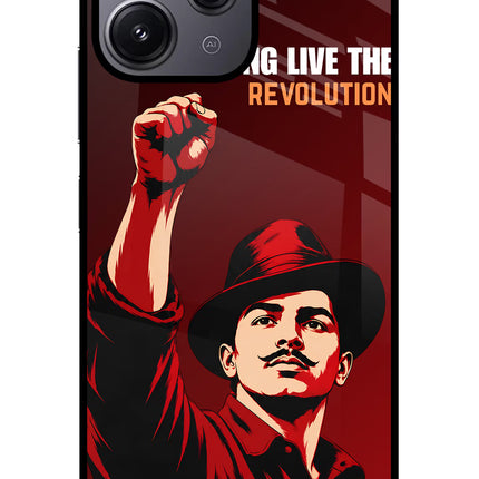 Bhagat Singh Revolution Redmi 12 4G Glass Case