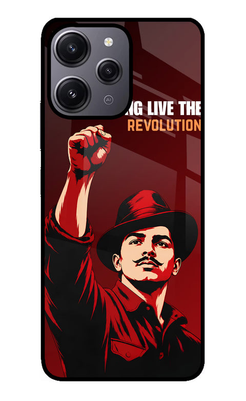 Bhagat Singh Revolution Redmi 12 4G Glass Case