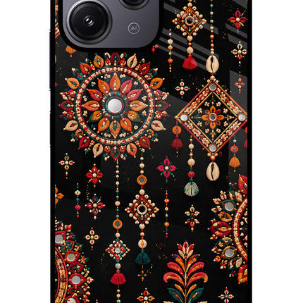 Boho Noir Redmi 12 4G Glass Case