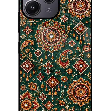Green Pataka Redmi 12 4G Glass Case