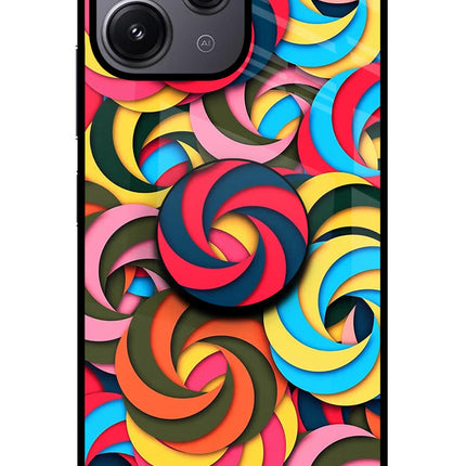 Spiral Pattern Redmi 12 4G Pop Case by Casekaro