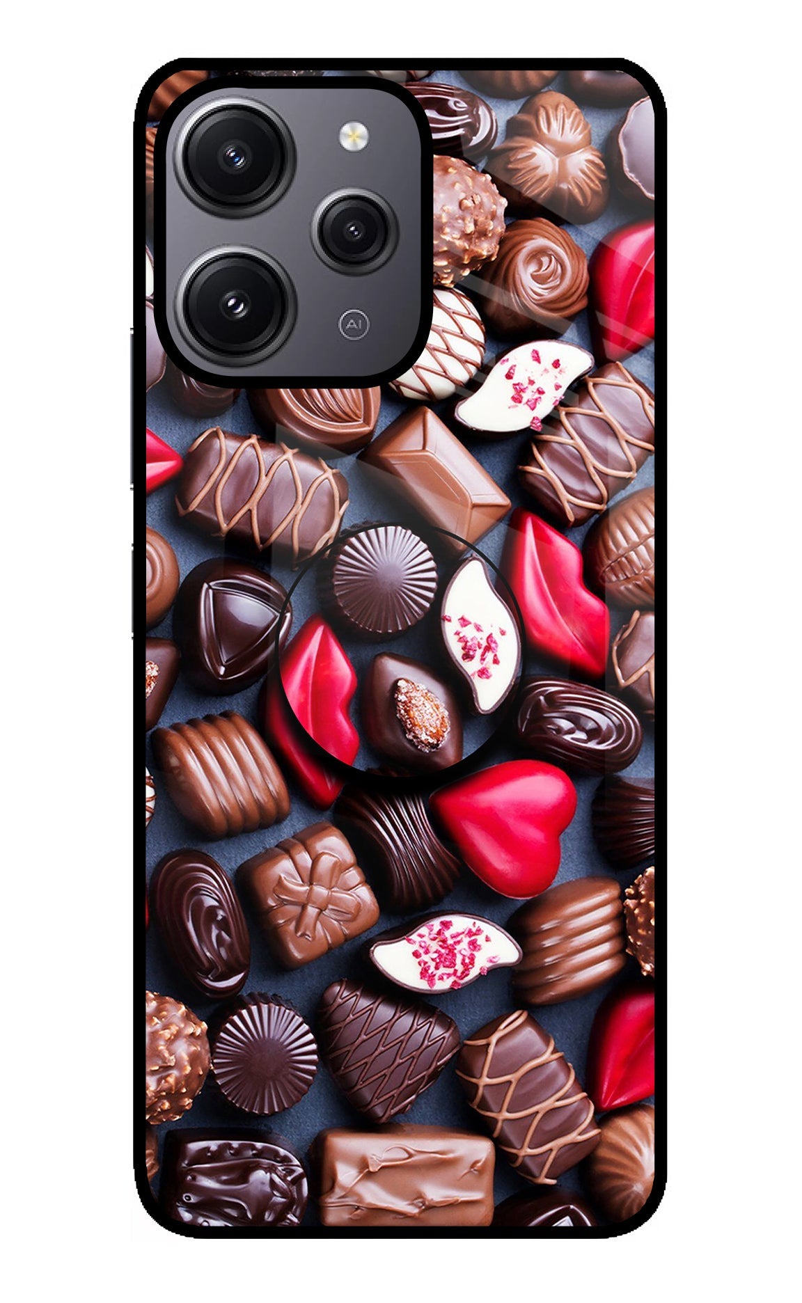 Chocolates Redmi 12 4G Glass Case