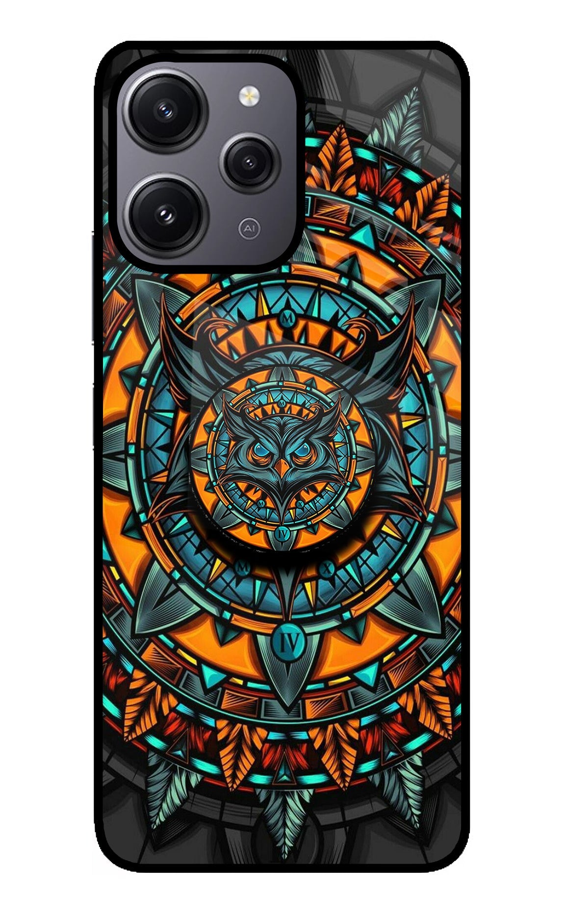 Angry Owl Redmi 12 4G Glass Case