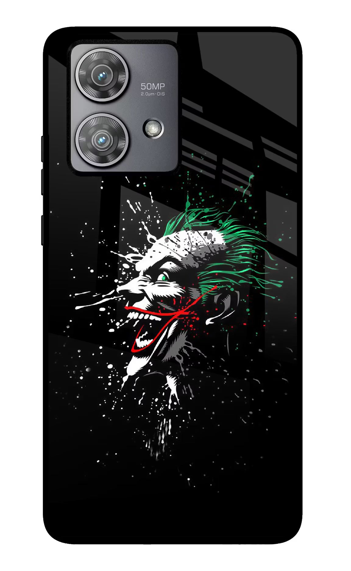 Joker Moto Edge 40 Neo Glass Case Back Cover by Casekaro