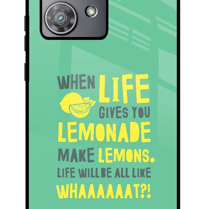 Quote Moto Edge 40 Neo Glass Case Back Cover by Casekaro