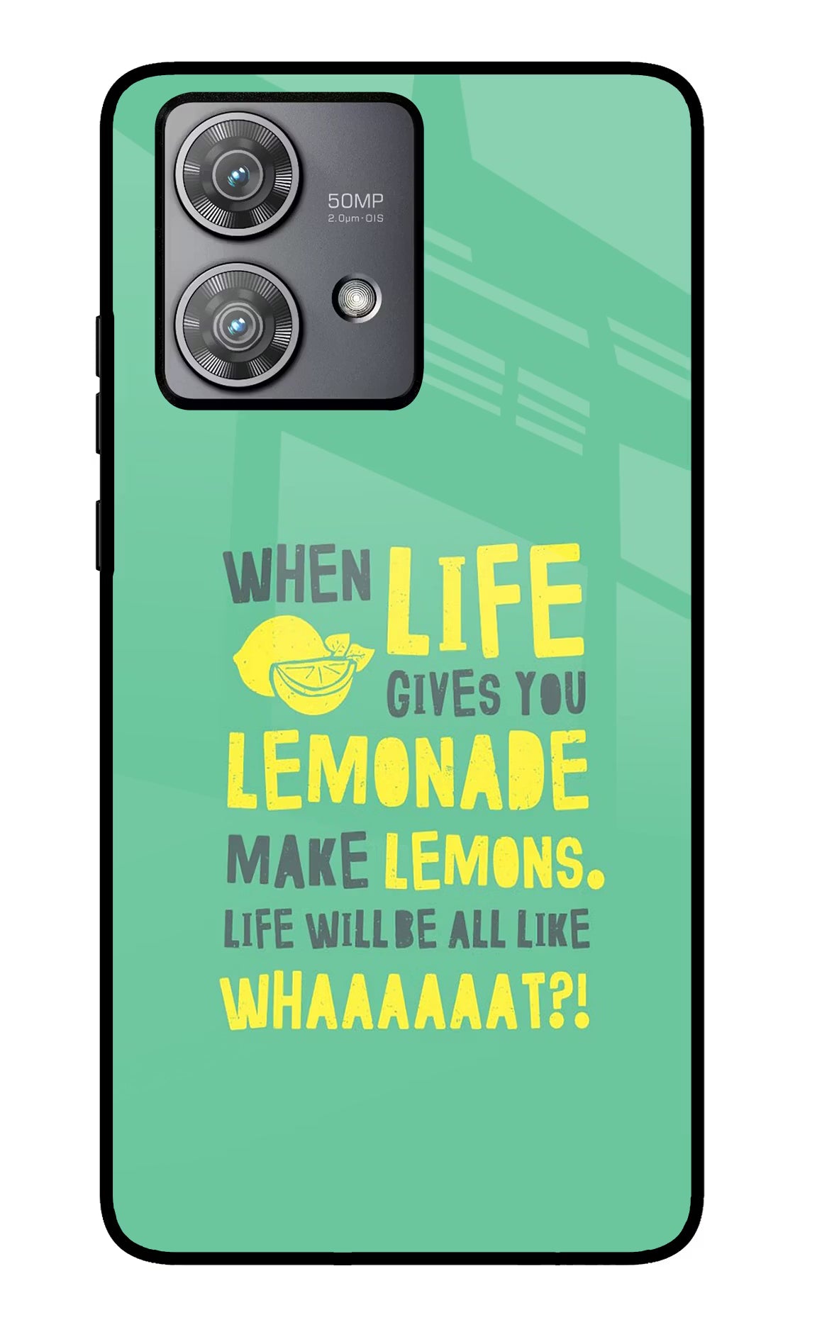 Quote Moto Edge 40 Neo Glass Case Back Cover by Casekaro