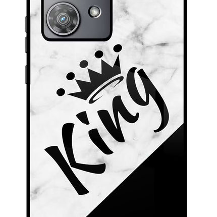 King Moto Edge 40 Neo Glass Case Back Cover by Casekaro