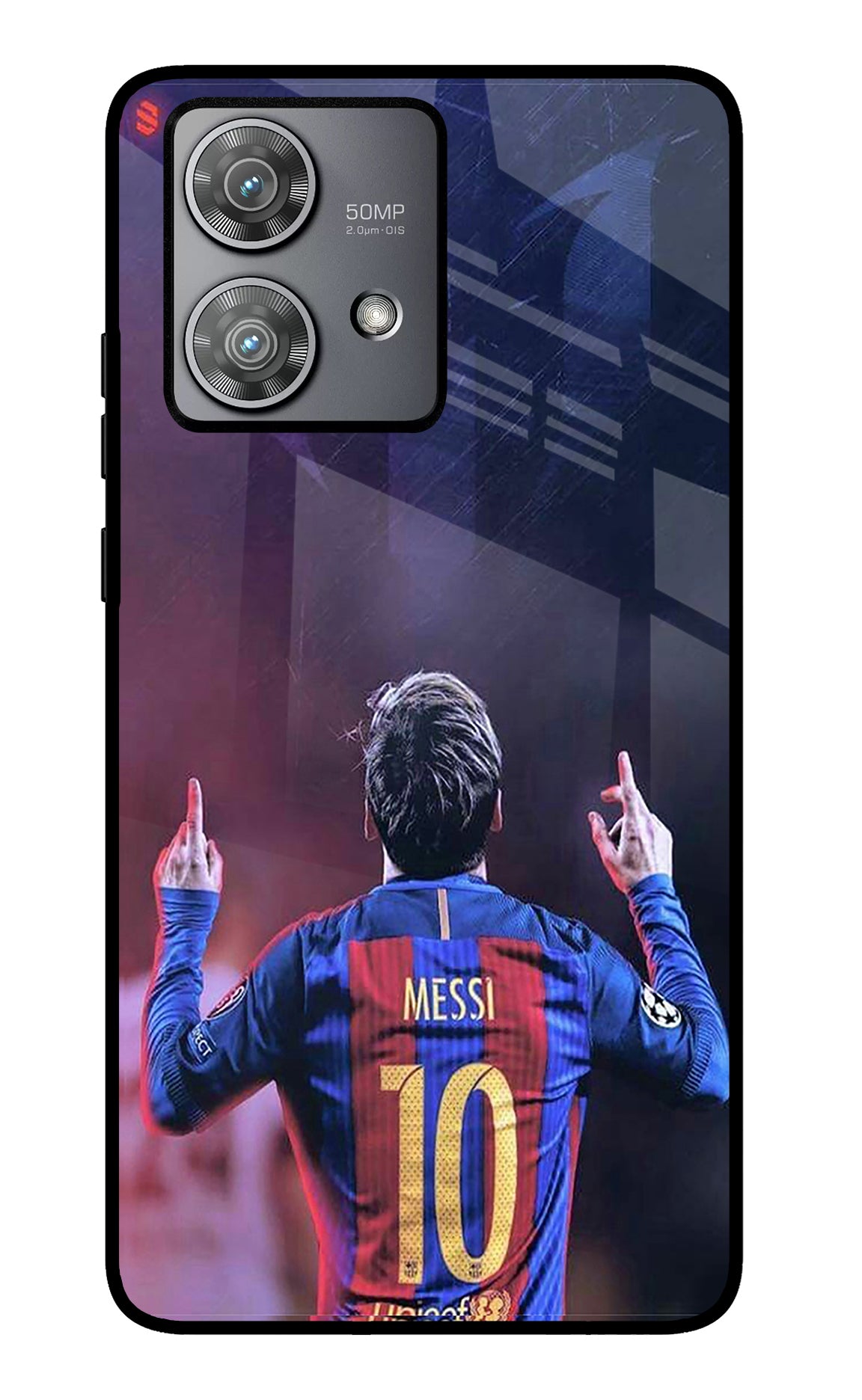 Messi Moto Edge 40 Neo Glass Case