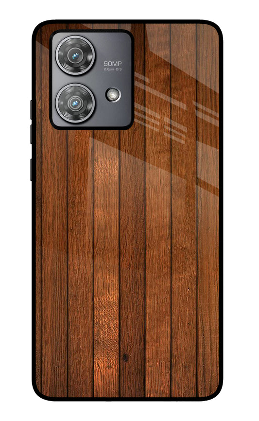 Wooden Artwork Bands Moto Edge 40 Neo Glass Case