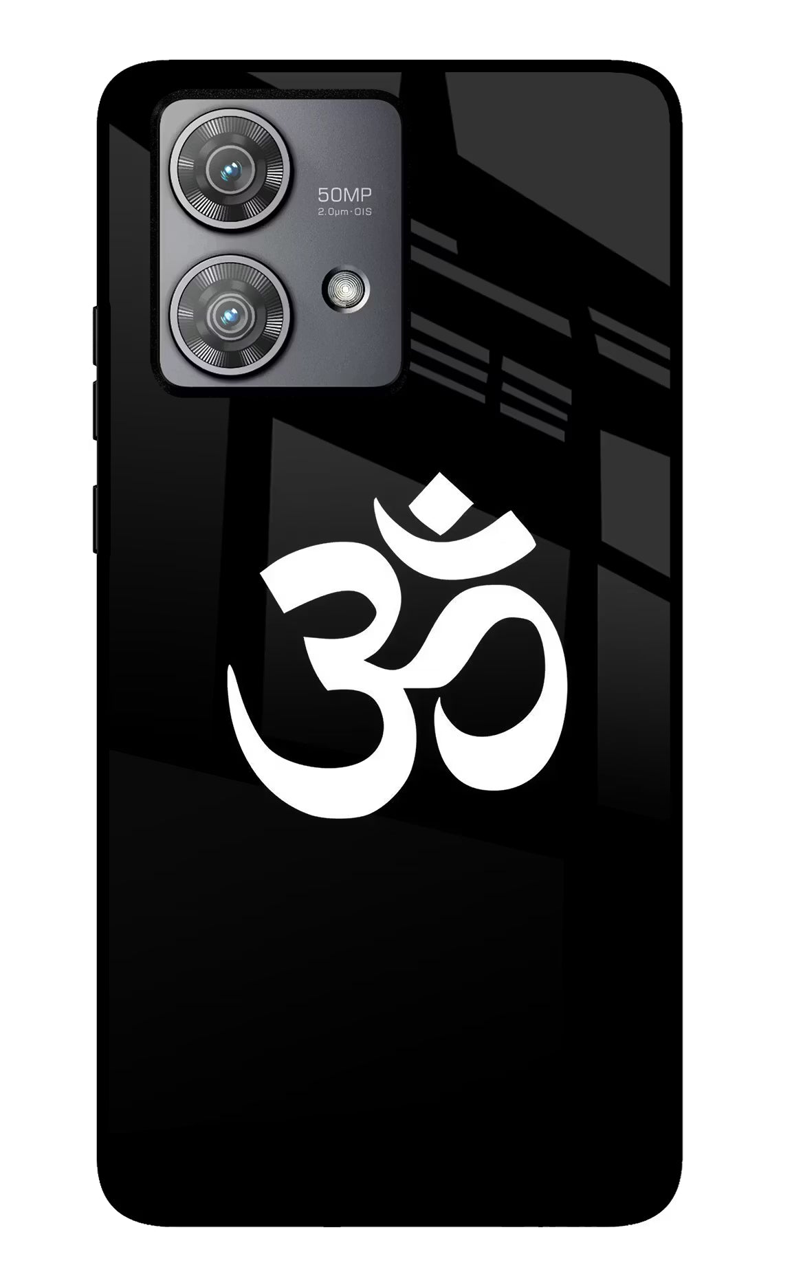 Om Moto Edge 40 Neo Glass Case Back Cover by Casekaro