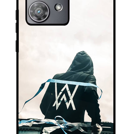 Alan Walker Moto Edge 40 Neo Glass Case Back Cover by Casekaro