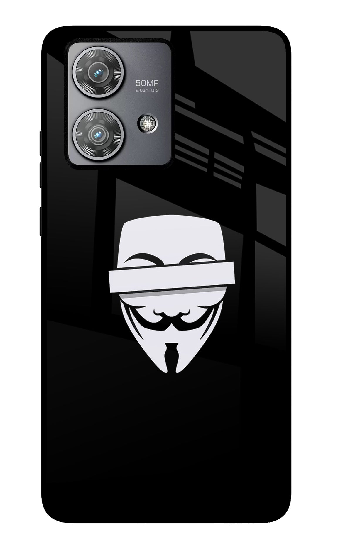 Anonymous Face Moto Edge 40 Neo Back Cover