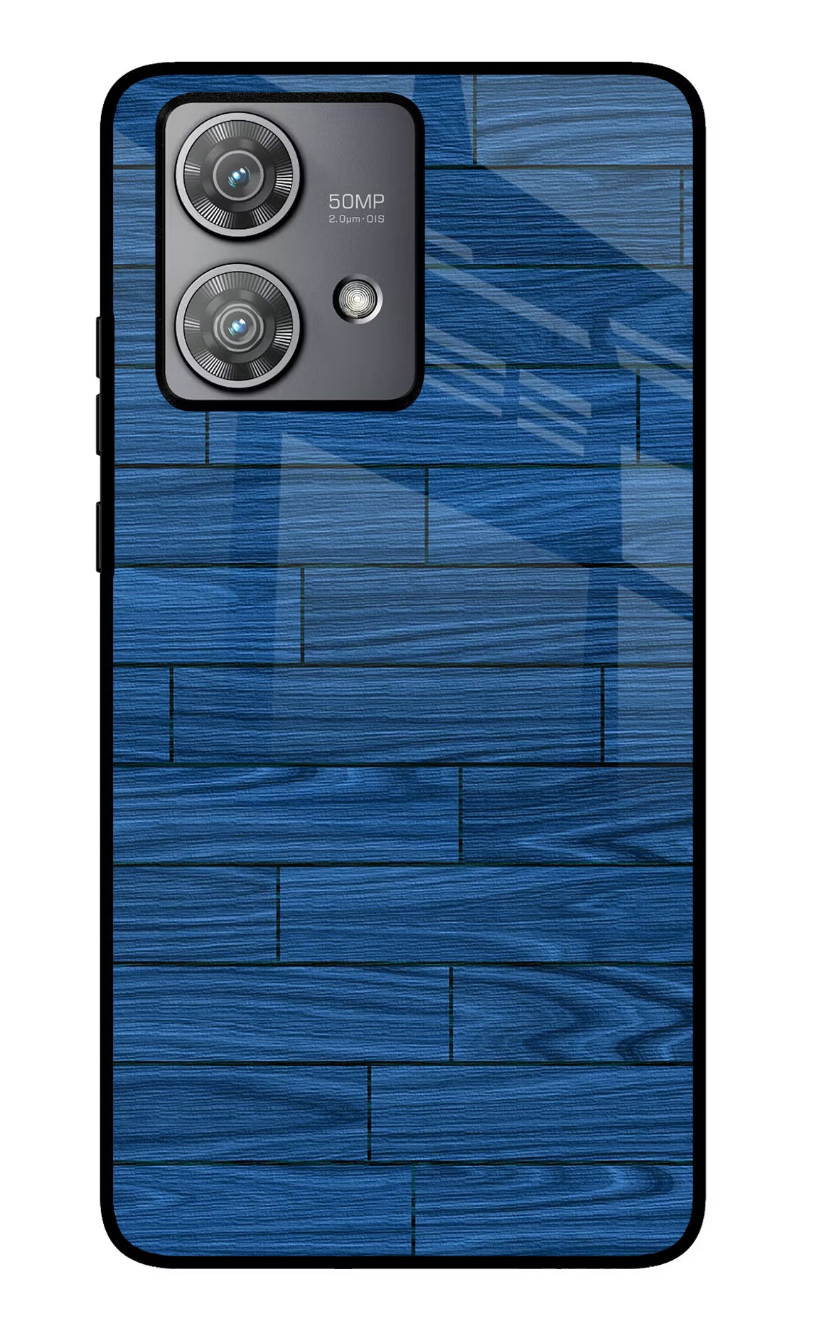 Wooden Texture Moto Edge 40 Neo Glass Case Back Cover by Casekaro