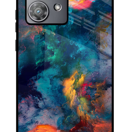 Artwork Paint Moto Edge 40 Neo Glass Case Back Cover by Casekaro