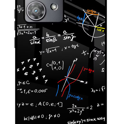 Mathematics Formula Moto Edge 40 Neo Glass Case Back Cover by Casekaro