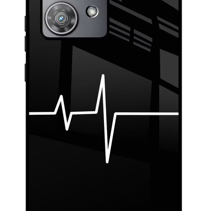 Heart Beats Moto Edge 40 Neo Glass Case Back Cover by Casekaro