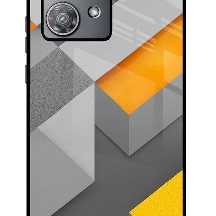 Abstract Moto Edge 40 Neo Glass Case Back Cover by Casekaro