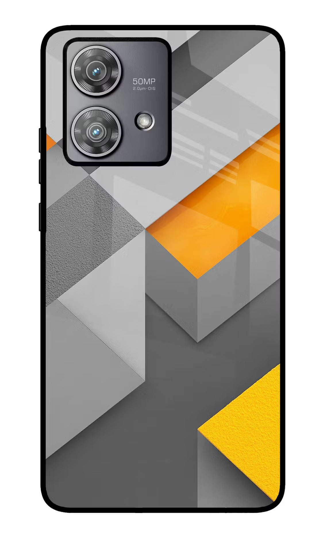 Abstract Moto Edge 40 Neo Glass Case Back Cover by Casekaro