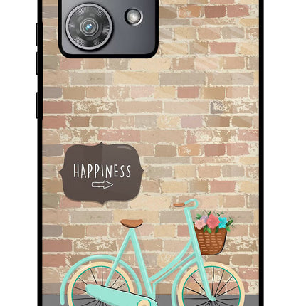 Happiness Artwork Moto Edge 40 Neo Glass Case Back Cover by Casekaro