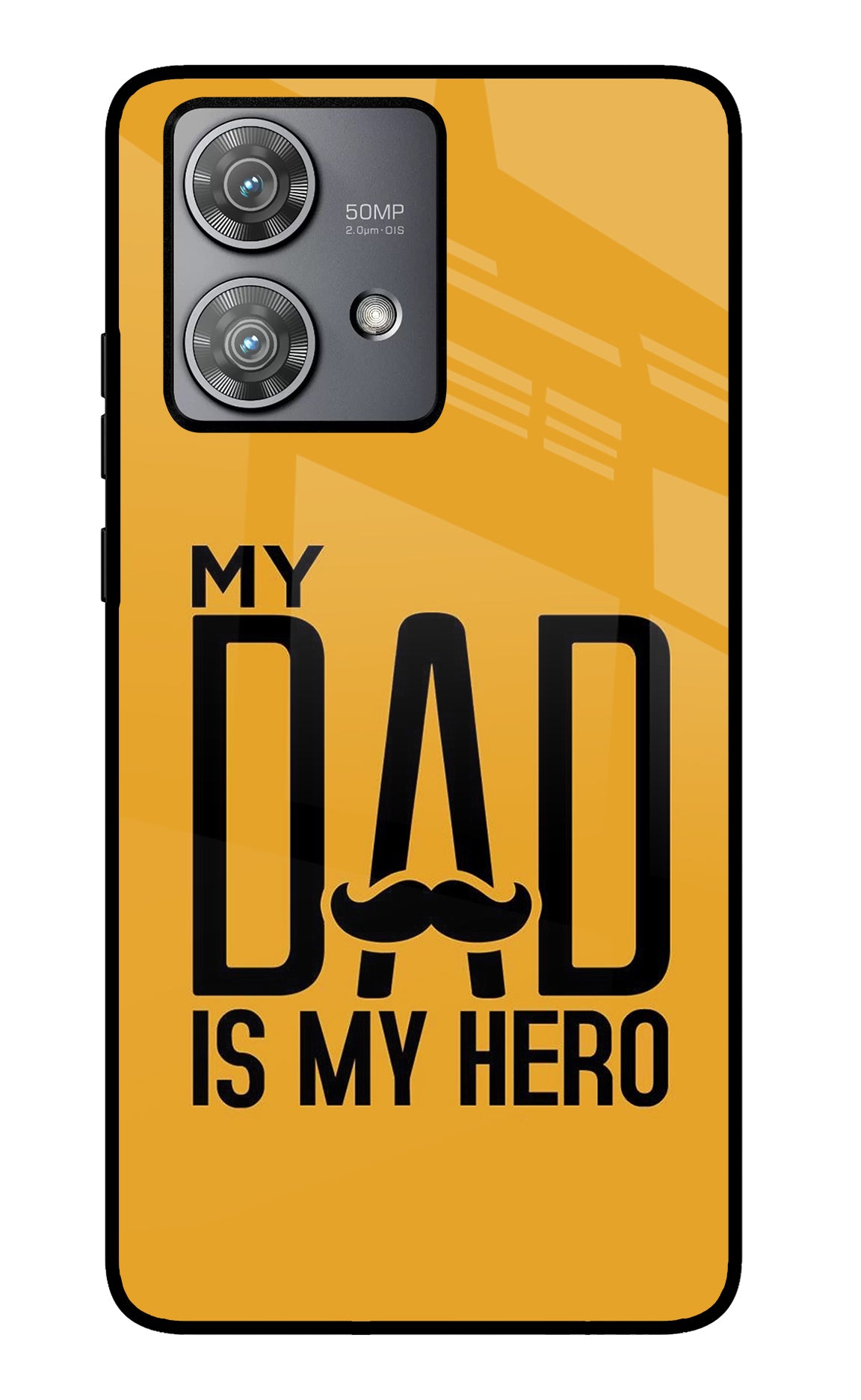 My Dad Is My Hero Moto Edge 40 Neo Glass Case