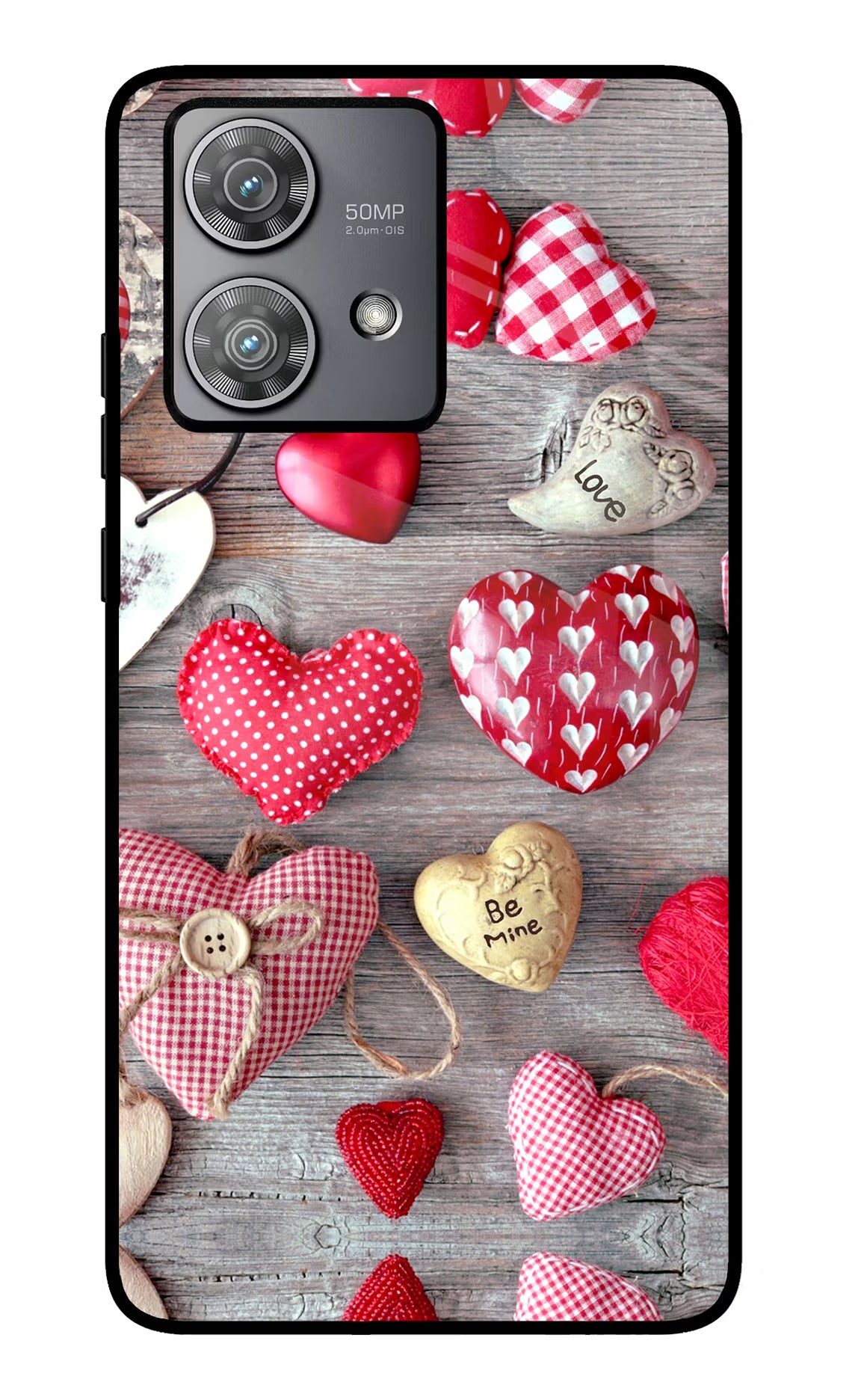 Love Wallpaper Moto Edge 40 Neo Glass Case Back Cover by Casekaro