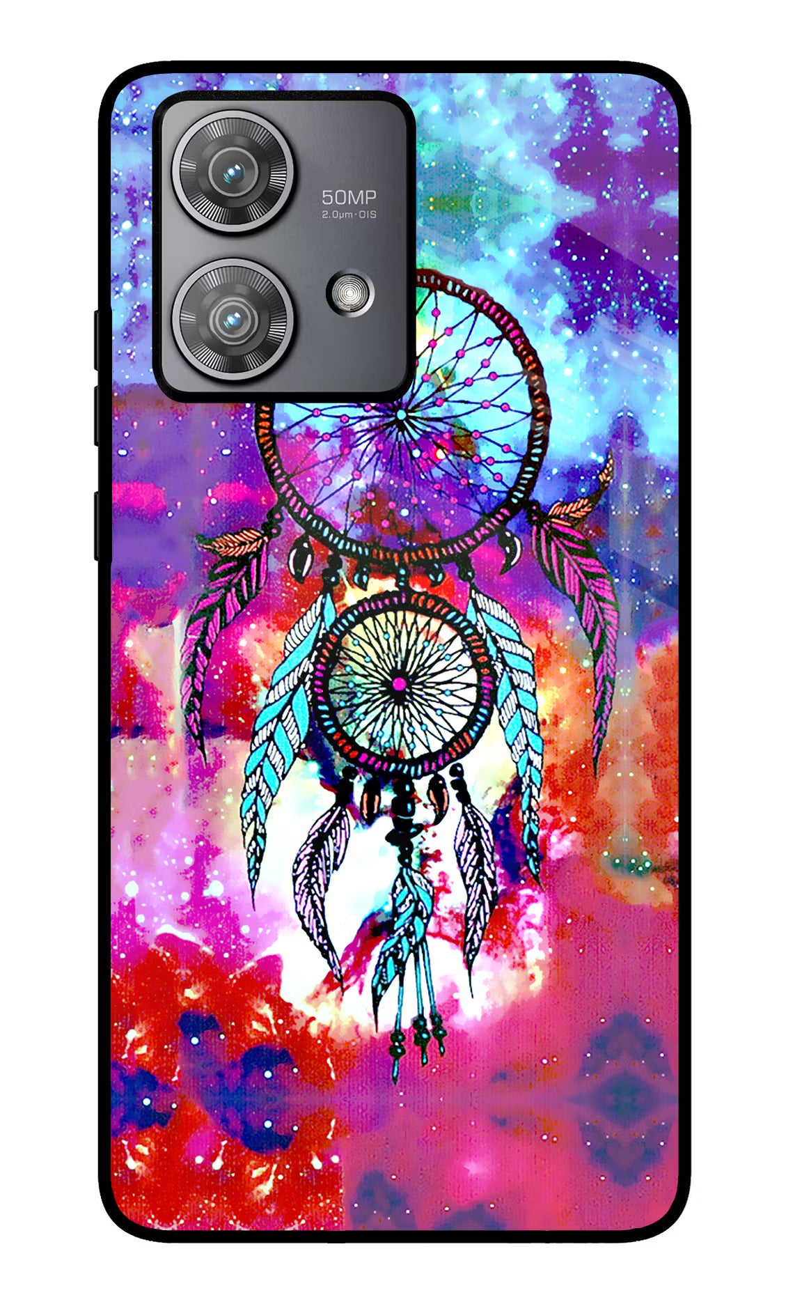 Dream Catcher Abstract Moto Edge 40 Neo Glass Case Back Cover by Casekaro