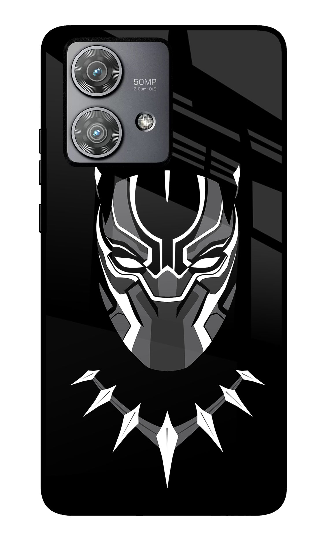 Black Panther Moto Edge 40 Neo Glass Case