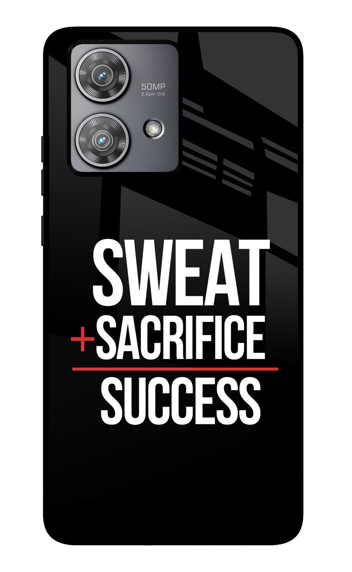 Sweat Sacrifice Success Moto Edge 40 Neo Glass Case