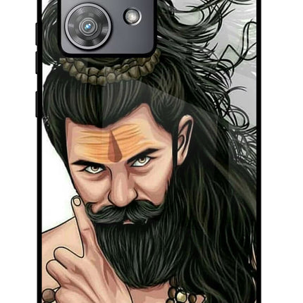 Mahadev Moto Edge 40 Neo Glass Case Back Cover by Casekaro