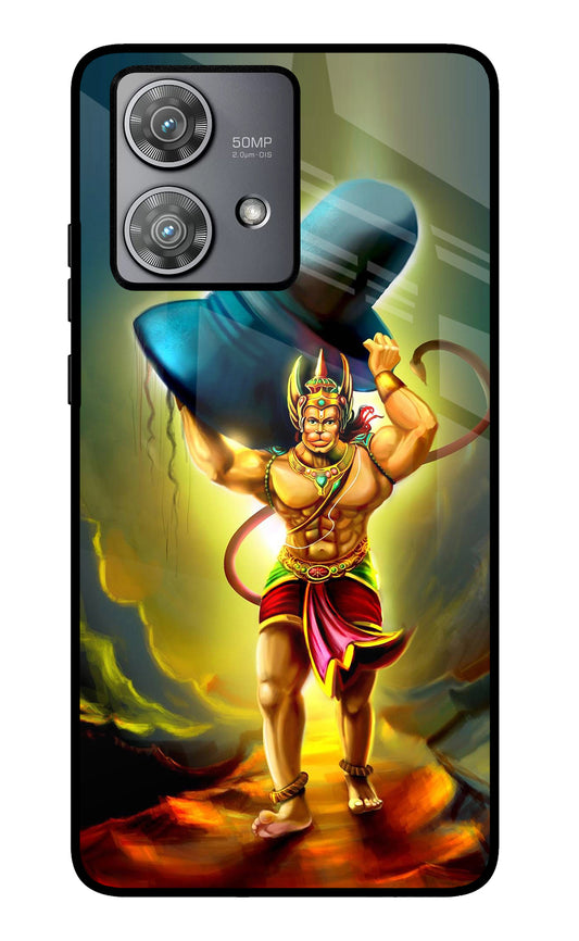 Lord Hanuman Moto Edge 40 Neo Glass Case