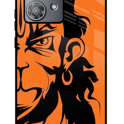 Hanuman Moto Edge 40 Neo Glass Case Back Cover by Casekaro