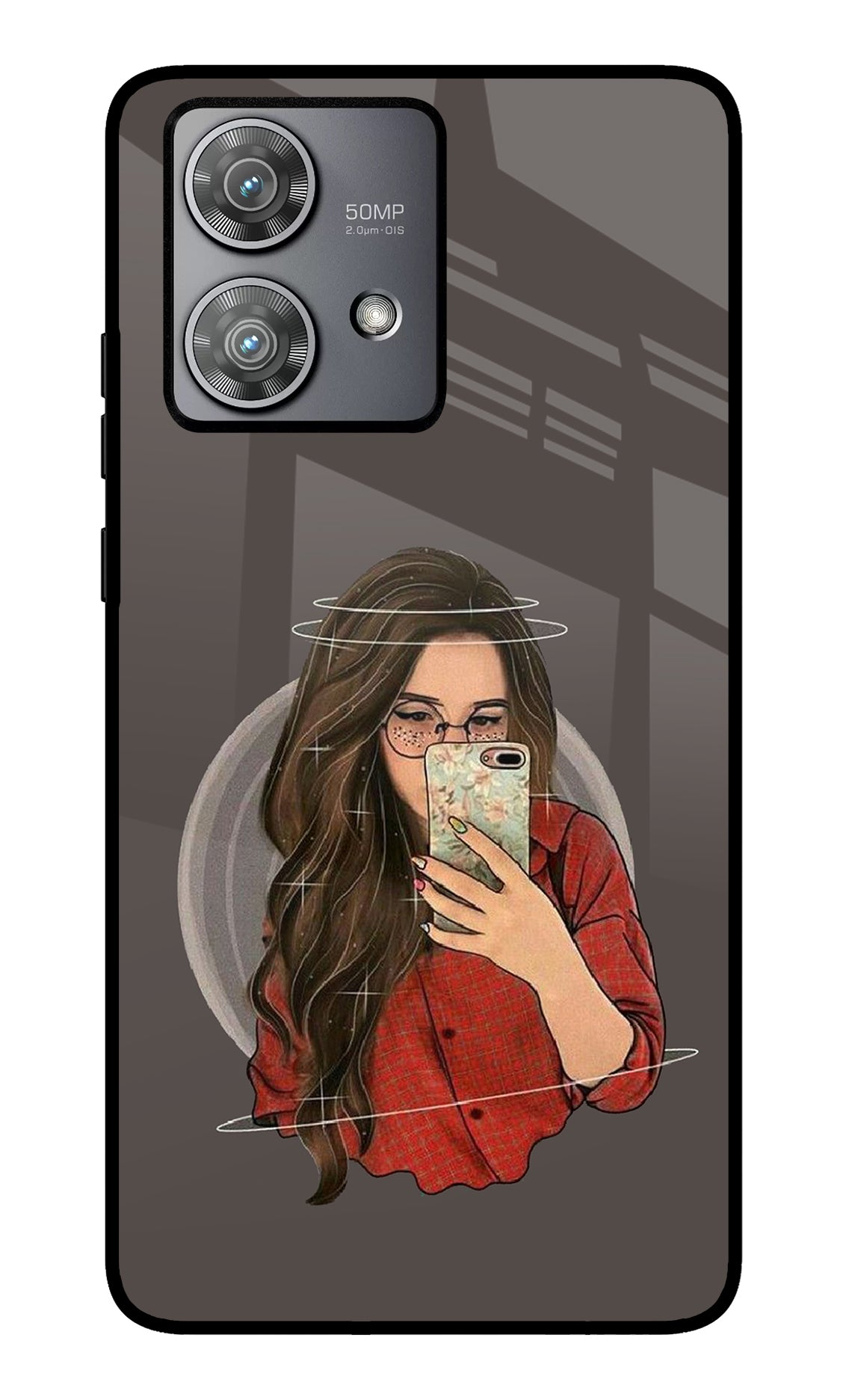 Selfie Queen Moto Edge 40 Neo Glass Case