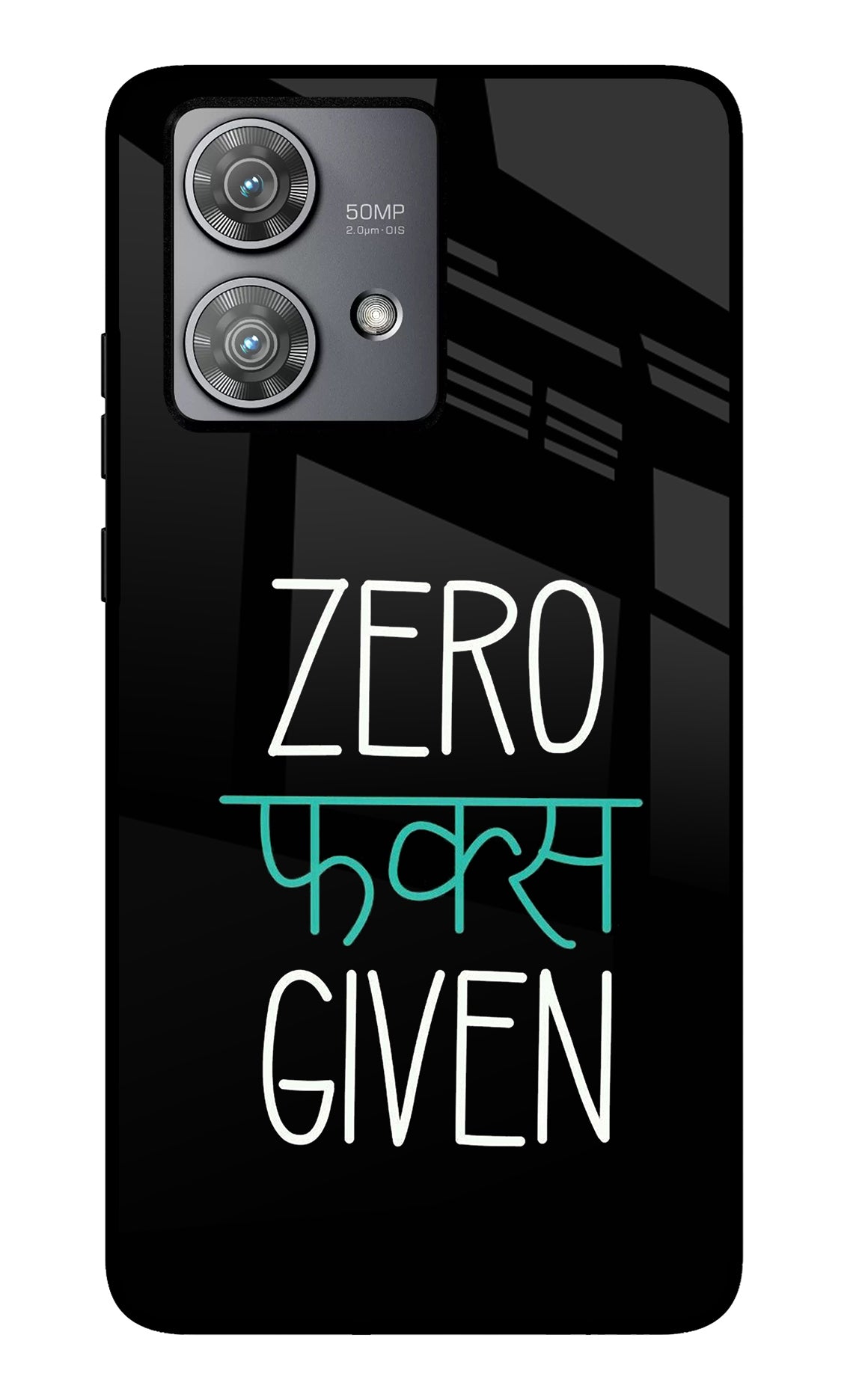 Zero Fucks Given Moto Edge 40 Neo Back Cover