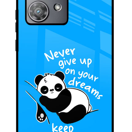 Keep Sleeping Moto Edge 40 Neo Glass Case Back Cover by Casekaro