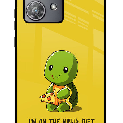 I'm on Ninja Diet Moto Edge 40 Neo Glass Case Back Cover by Casekaro