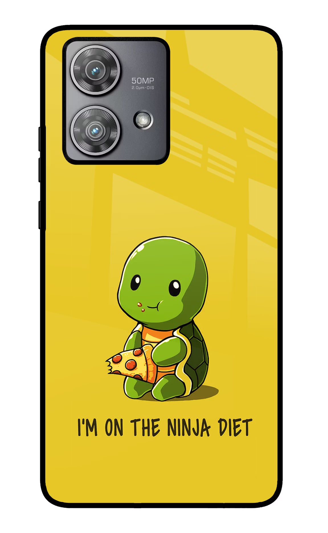 I'm on Ninja Diet Moto Edge 40 Neo Glass Case Back Cover by Casekaro