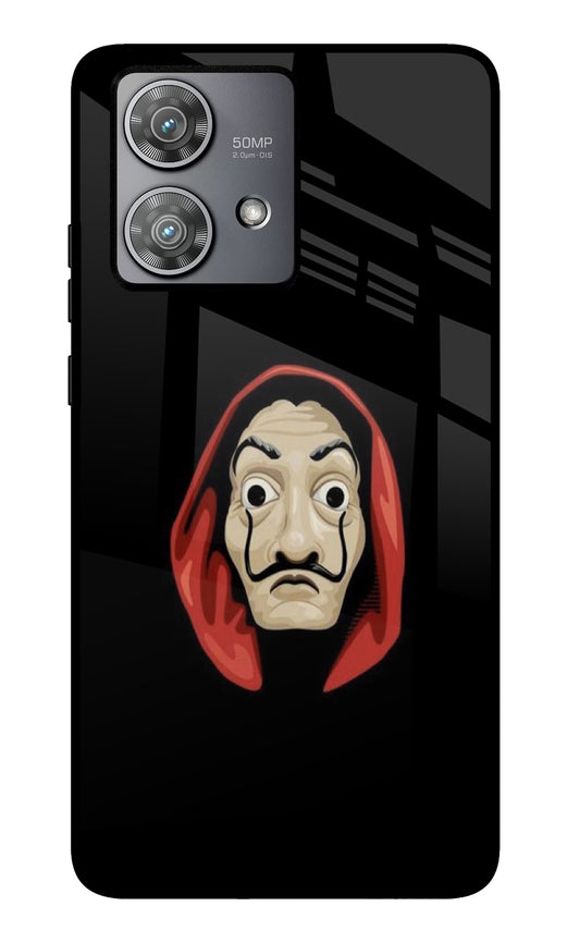 Money Heist Moto Edge 40 Neo Glass Case