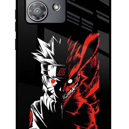 Naruto Two Face Moto Edge 40 Neo Glass Case Back Cover by Casekaro