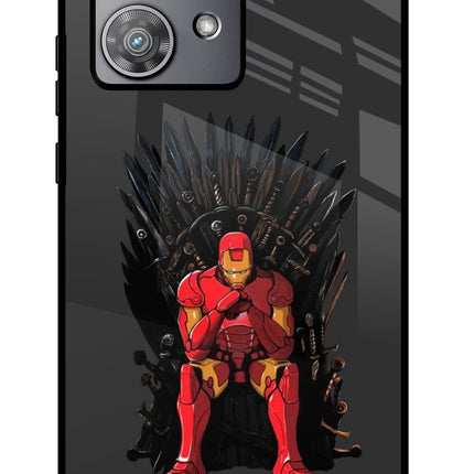 Ironman Throne Moto Edge 40 Neo Glass Case Back Cover by Casekaro